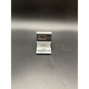 Vintage Mini Computer Desk Quartz Clock Golle Holmes Promo Retro